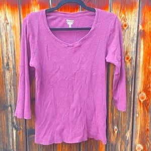 Purple 3/4 sleeve top